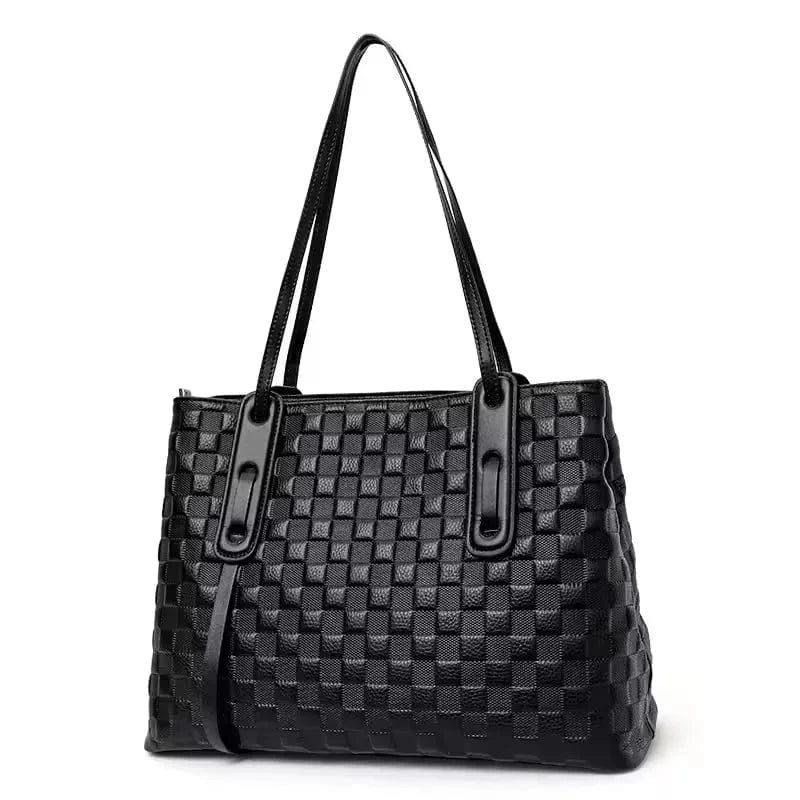 2025 New Designs Genuine Leather Women's Tote Bag with Large Capacity Printed Cowhide One Shoulder Handbag