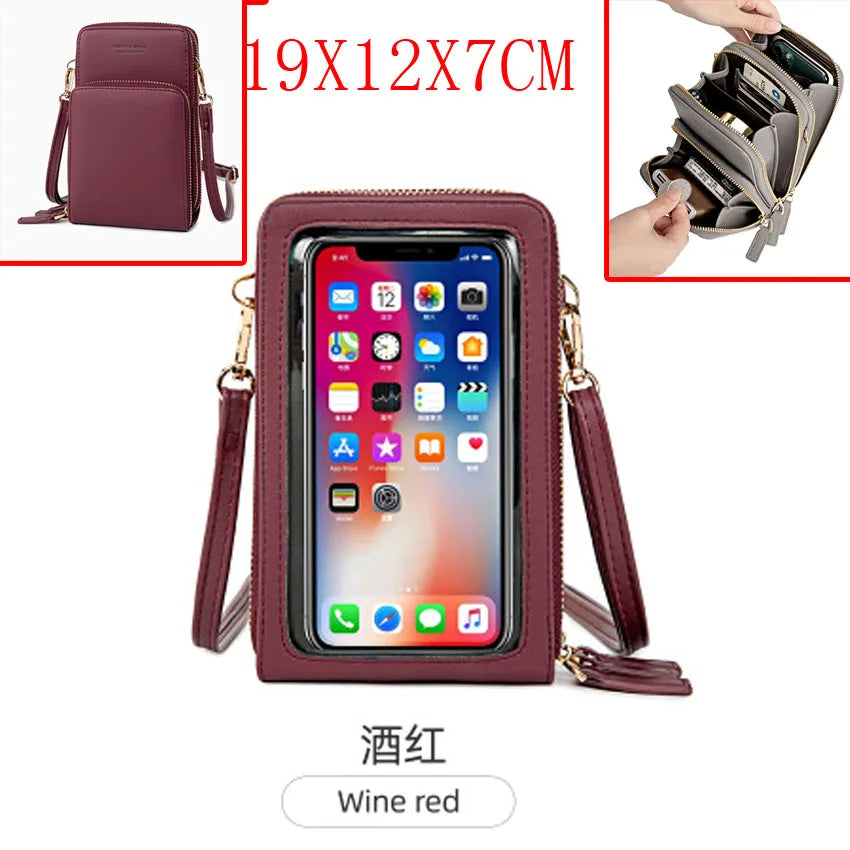 Colorful Phone Bag With Card Holder For Women Daily Use