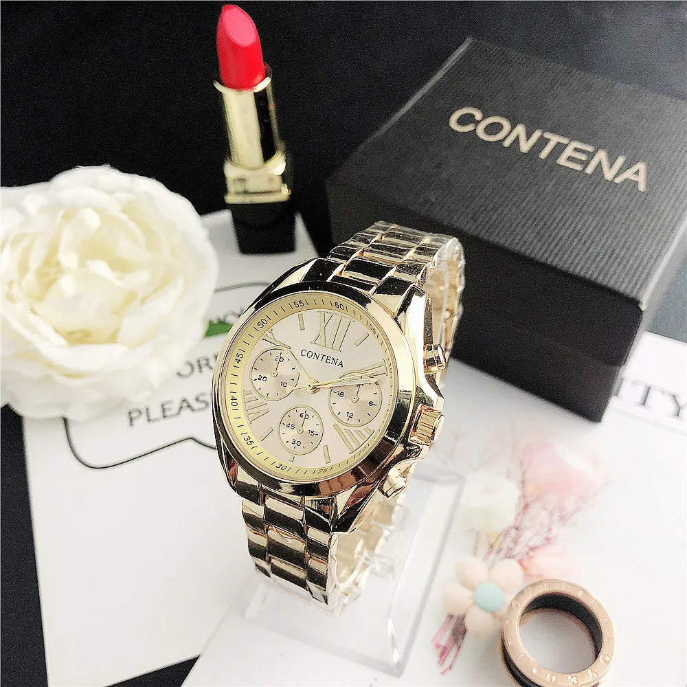Stainless Steel Roman Numeral Watch
