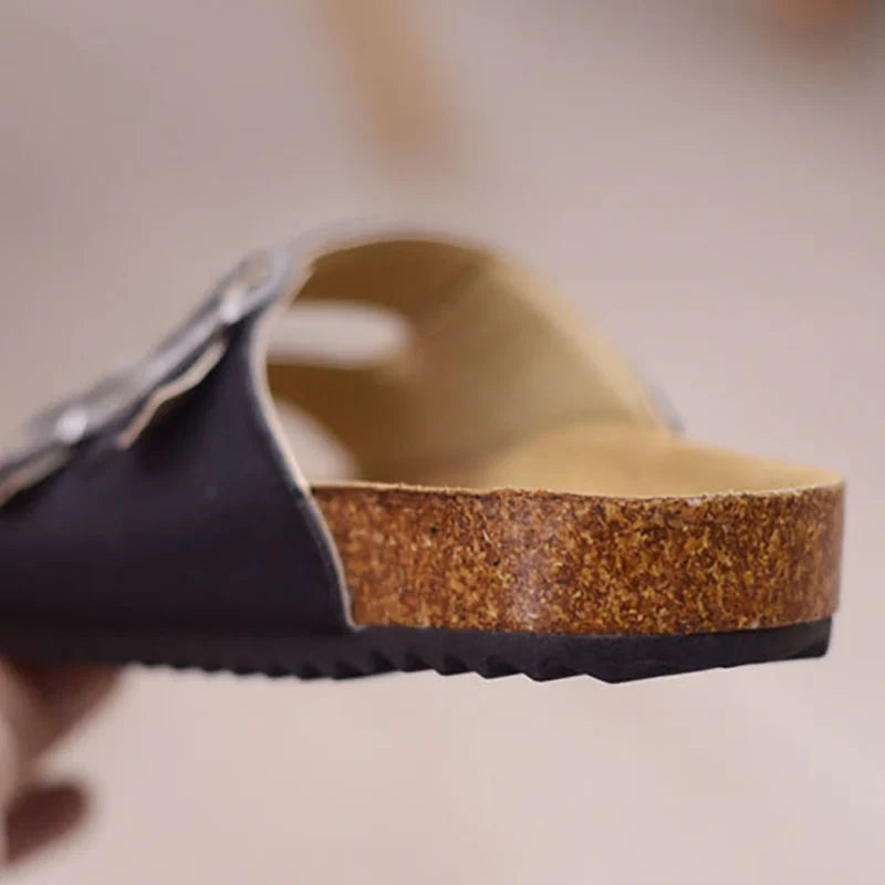 Lightweight Quick Dry Slip On Cork Sandals for Women