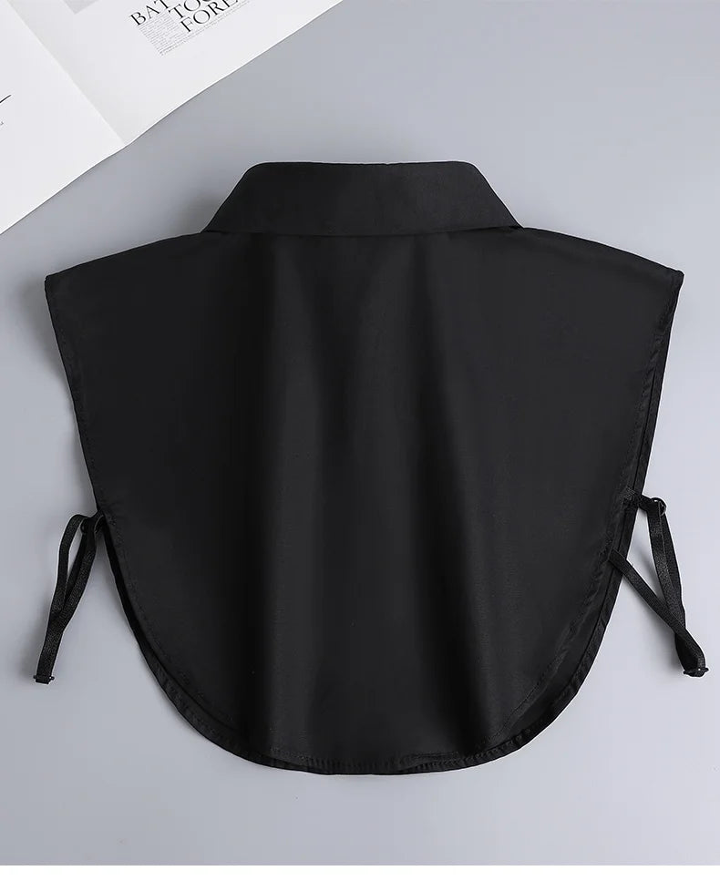 White Fake Collar Shirt Women Shawl Detachable Shirt Collar Lace False Collar Lapel Blouse Women Clothes Accessories Faux Col