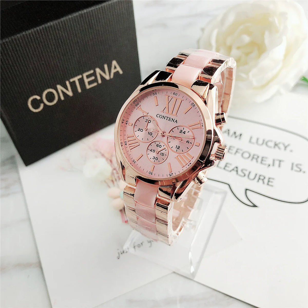 Rose Gold Stainless Steel Women's Watch