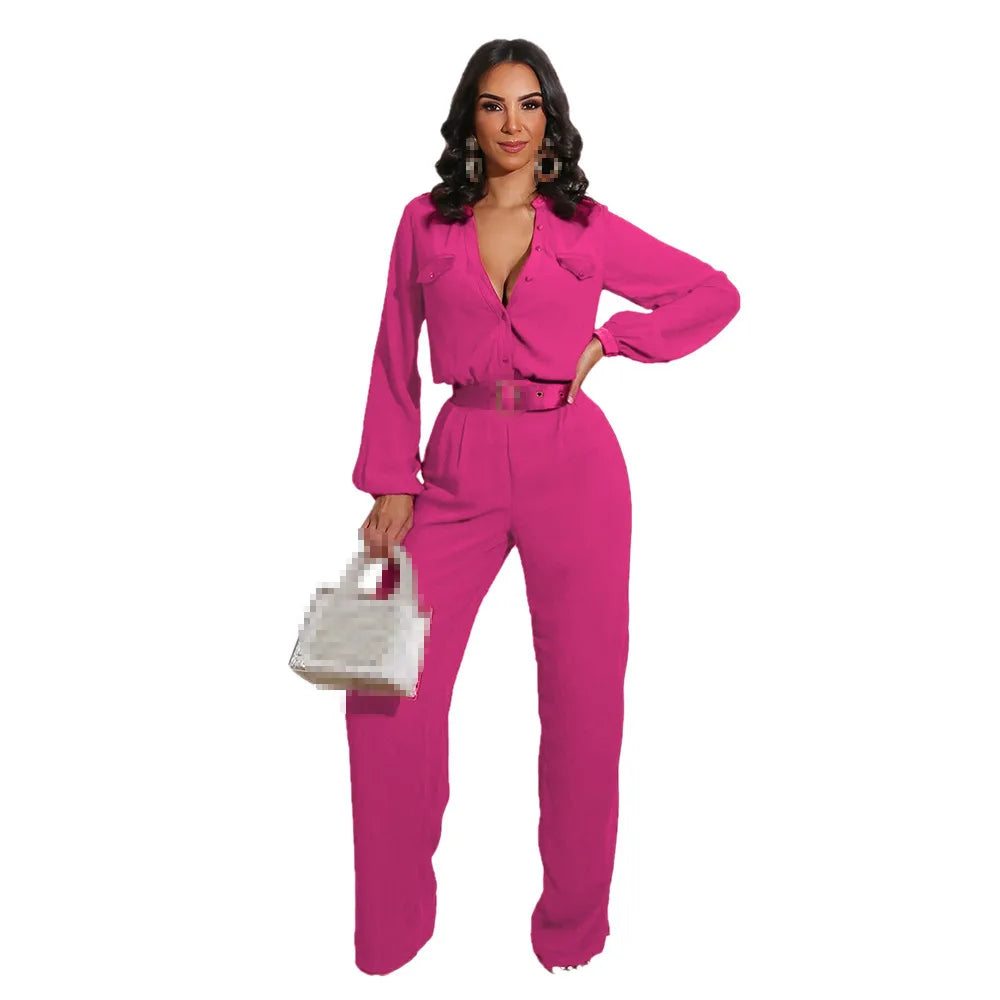 Elegant Full Length Pocketed Knit Jumpsuit for Women