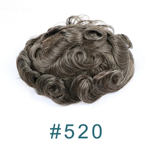 Ultra Thin Invisible V Loop Human Hair Toupee for Women