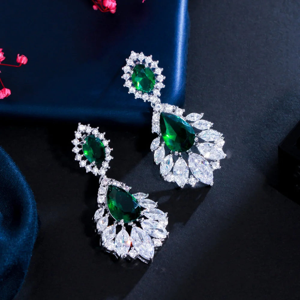Elegant Cubic Zirconia Chandelier Drop Earrings for Women