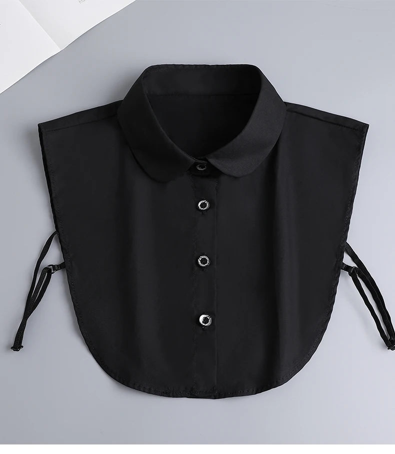 White Fake Collar Shirt Women Shawl Detachable Shirt Collar Lace False Collar Lapel Blouse Women Clothes Accessories Faux Col