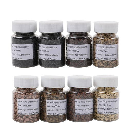 Silicone Lined Micro Rings For Hair Extensions For Women