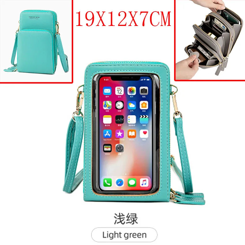 Colorful Phone Bag With Card Holder For Women Daily Use