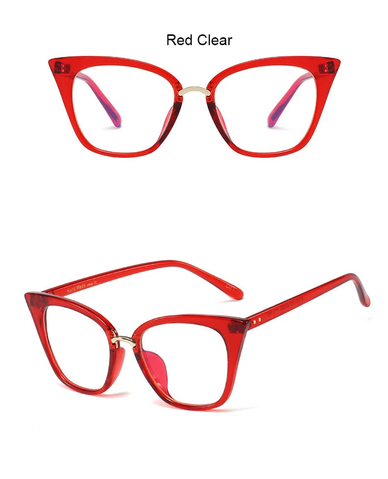 Leopard Blue Light Filter Prescription Glasses for Women