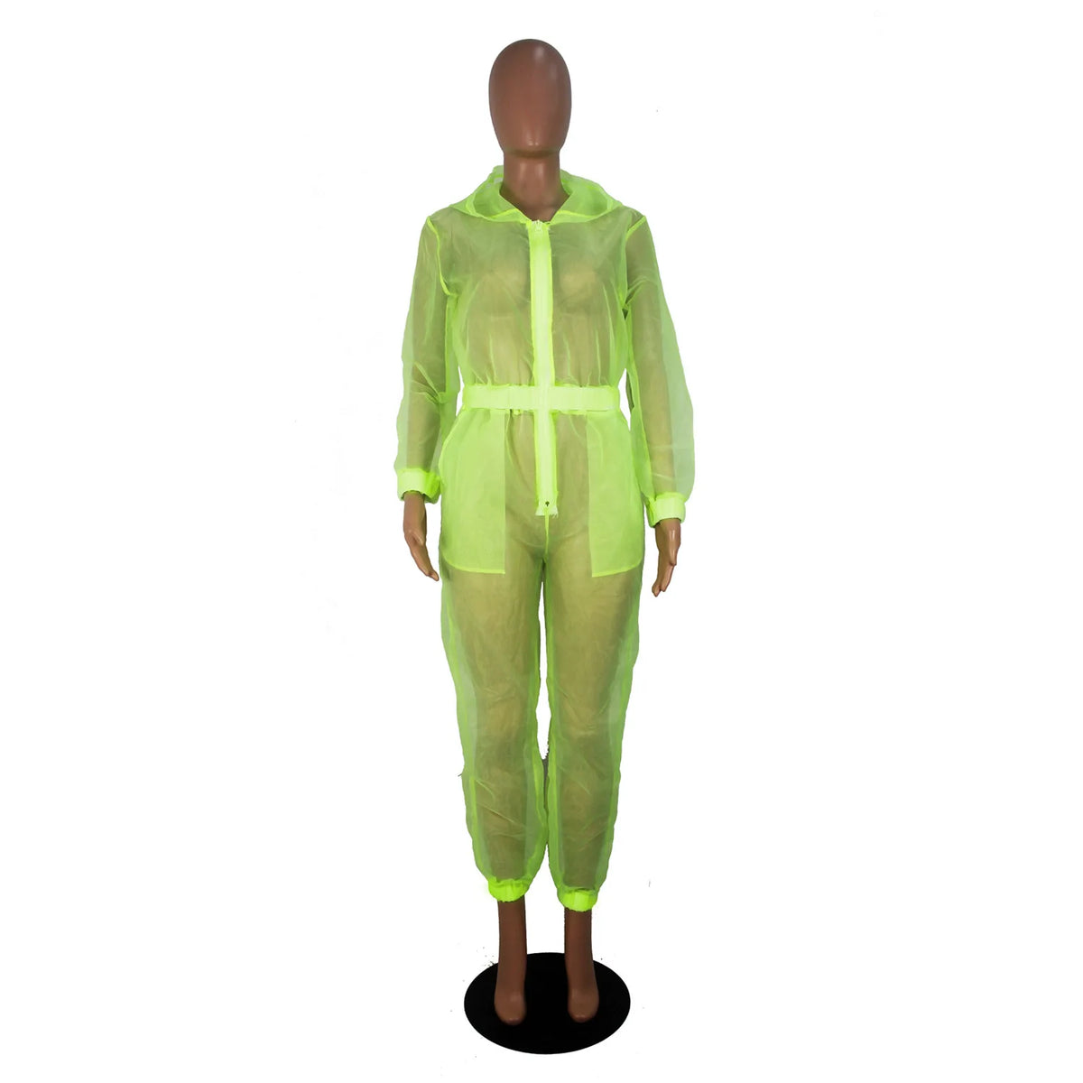 Full Length Pocketed One Piece Jumpsuit Outfit for Women