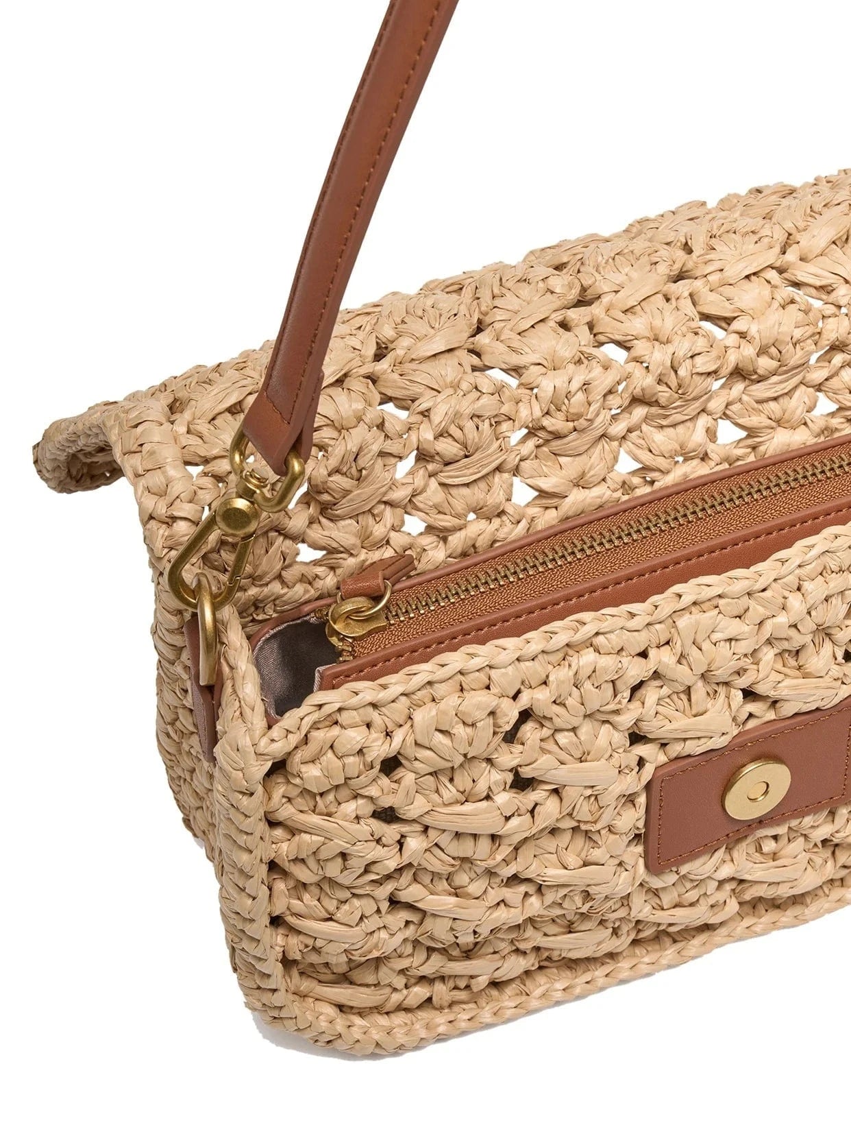 2025 New Spring Stylish Women Lady Matte Raffia Straw Simple Bag