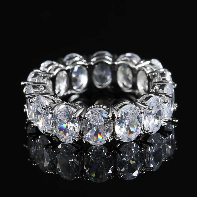 Pink Princess Cut Zircon Ring