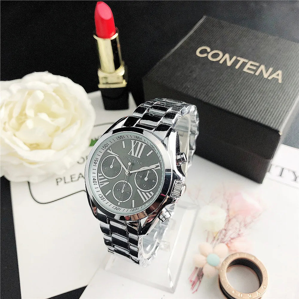 Stainless Steel Roman Numeral Watch