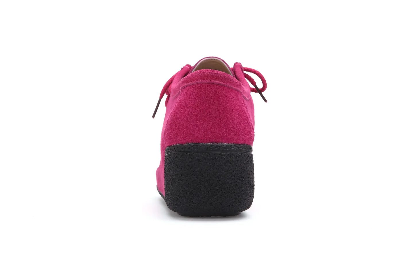 Lace Up Leather Platform Loafers