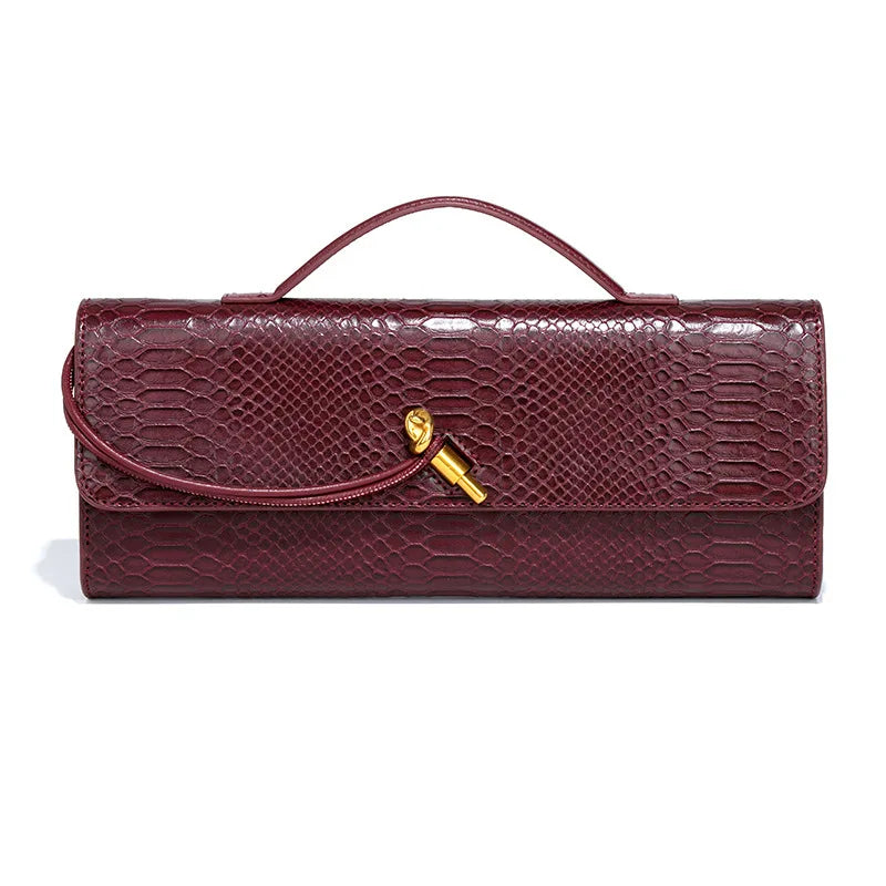2025 Women's New Waterproof Evening Shoulder Bag with Lock Strap and Two Handles/Closures for Beach Use and Christmas Fashion