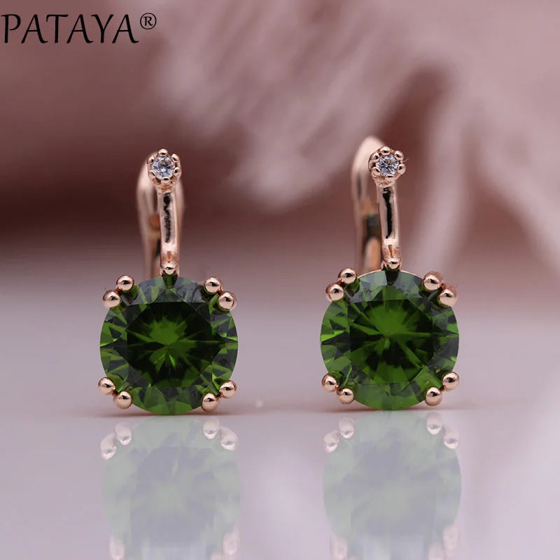 Blue Cubic Zirconia Drop Earrings