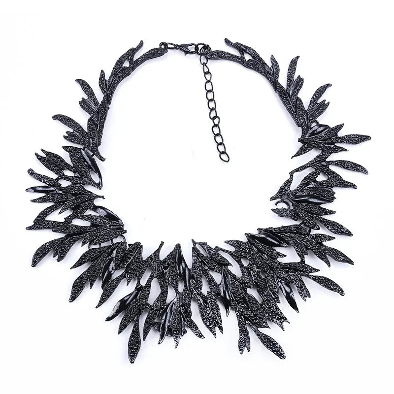 Vintage Statement Metal Collar Choker Necklace for Women
