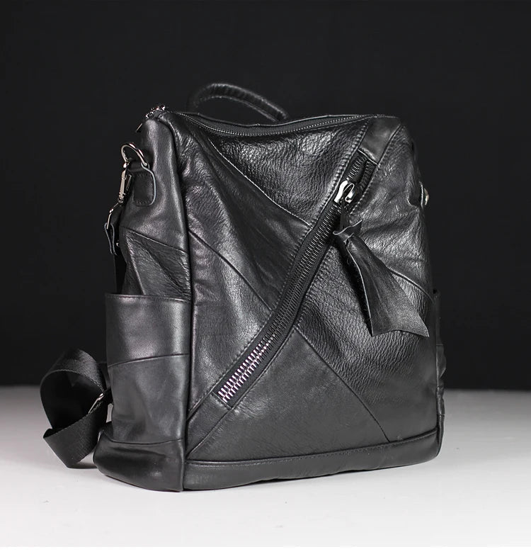 Genuine Leather Everyday Travel Backpack For Women