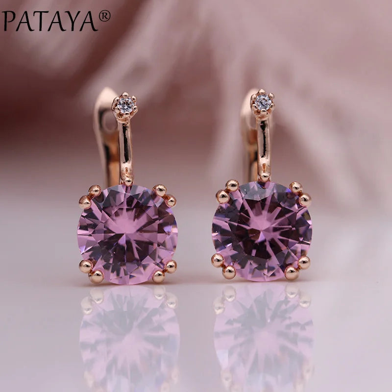 Blue Cubic Zirconia Drop Earrings