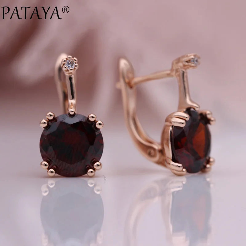 Blue Cubic Zirconia Drop Earrings