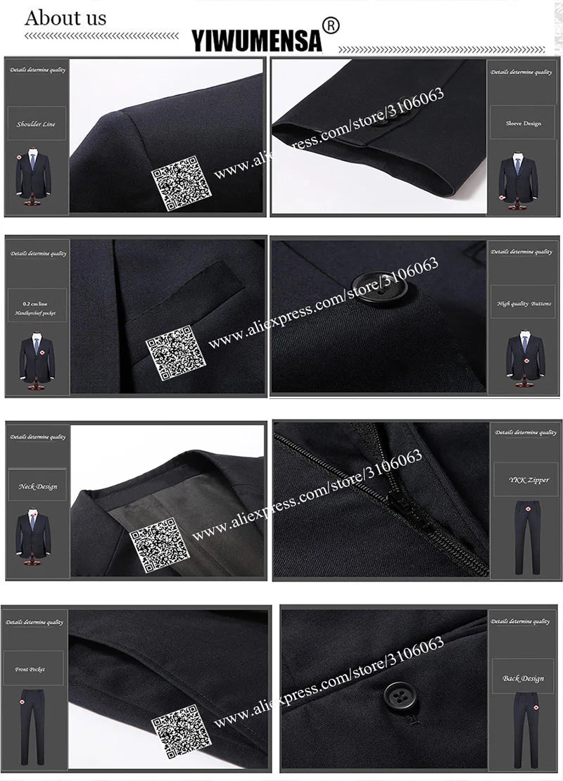 Velvet Double Breasted Two Piece Suit