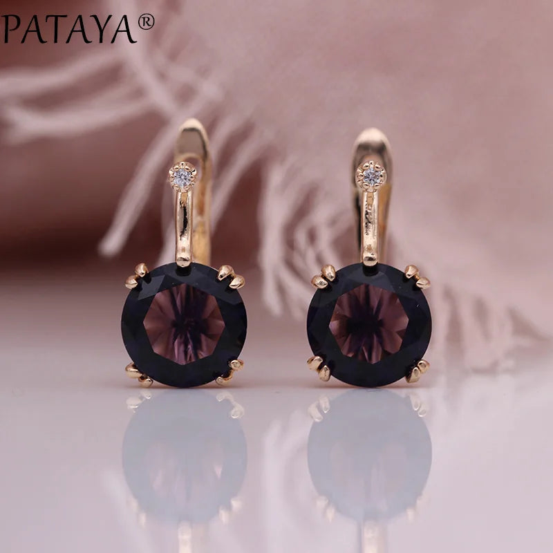 Blue Cubic Zirconia Drop Earrings