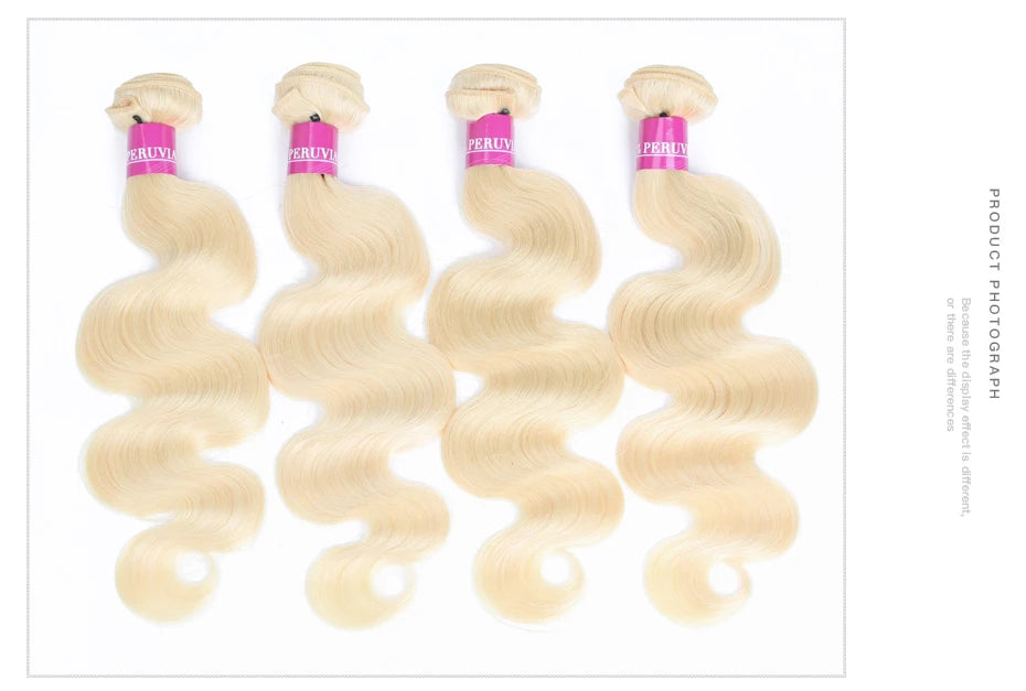 Peruvian Body Wave Remy Hair Weave Bundles for Women