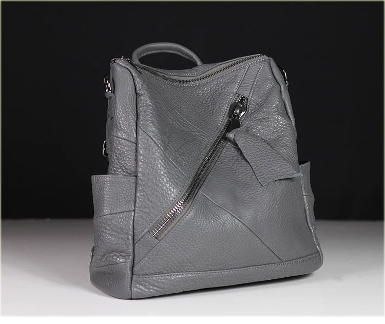 Genuine Leather Everyday Travel Backpack For Women