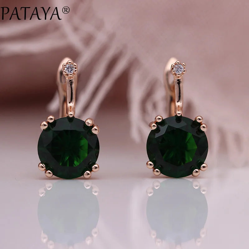Blue Cubic Zirconia Drop Earrings