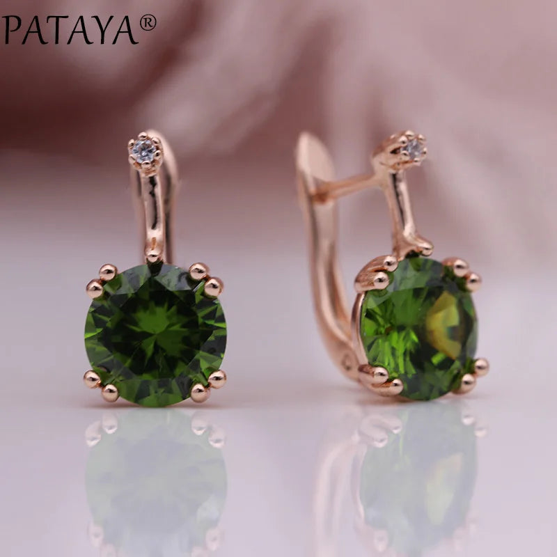 Blue Cubic Zirconia Drop Earrings