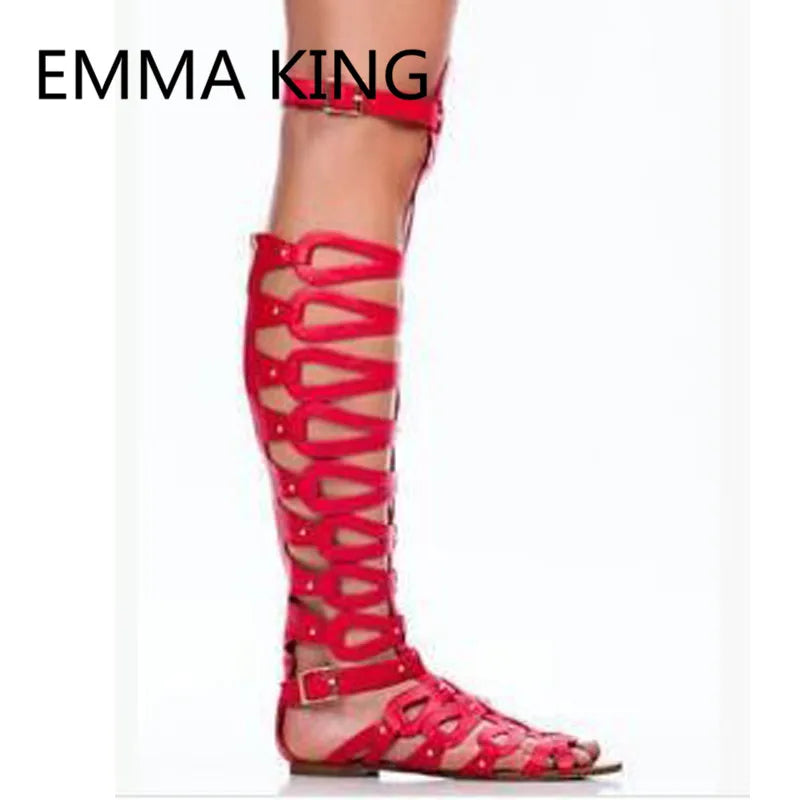 Casual Open Toe Gladiator Sandals with Buckle for Women
