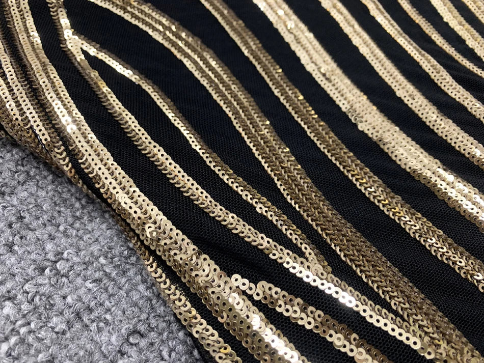 2025 Autumn School New Gold Sequin Women's Midi Dress Long Sleeve Deep V-neck Bodycon Dress Evening Party Dresses Vestidos