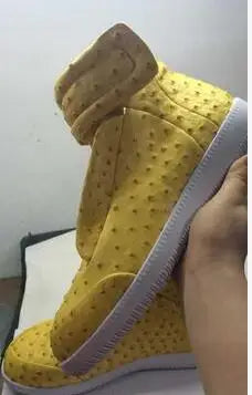 Textured Snakeskin Slip On Sneakers