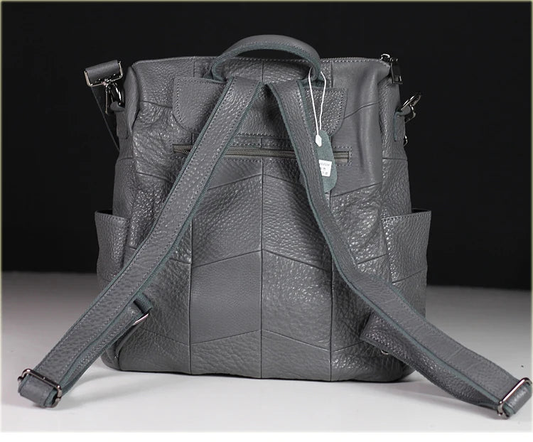 Genuine Leather Everyday Travel Backpack For Women