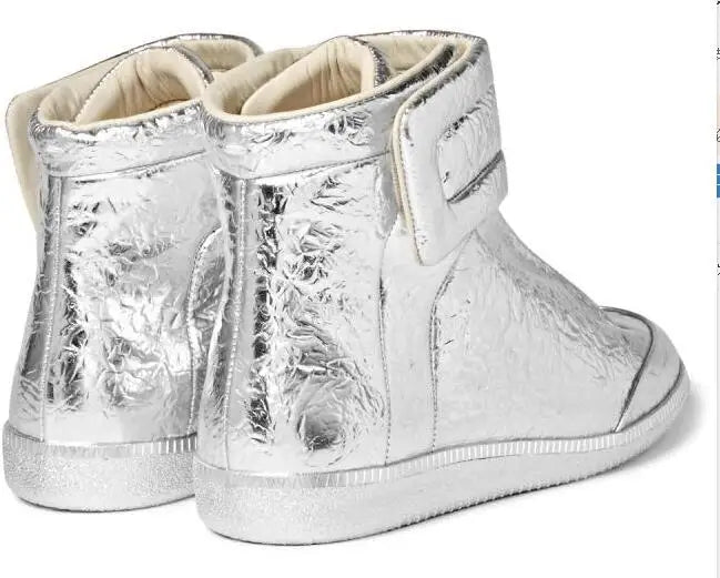 Textured Snakeskin Slip On Sneakers