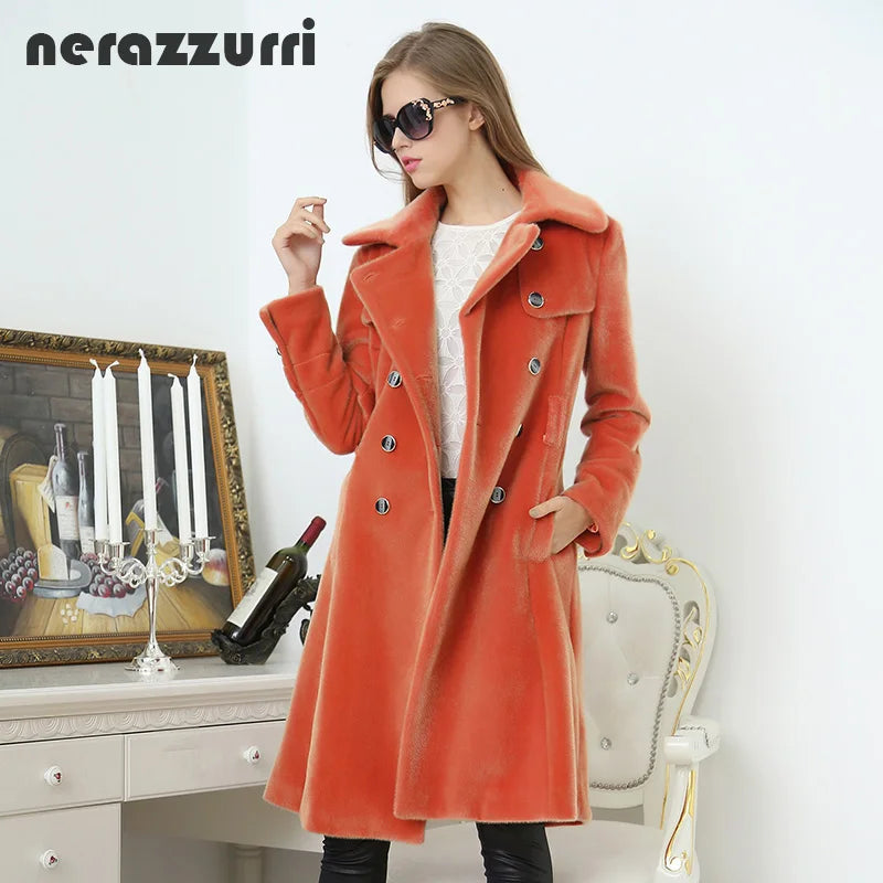 Classic Slim Fit Double Breasted Trench Coat For Women