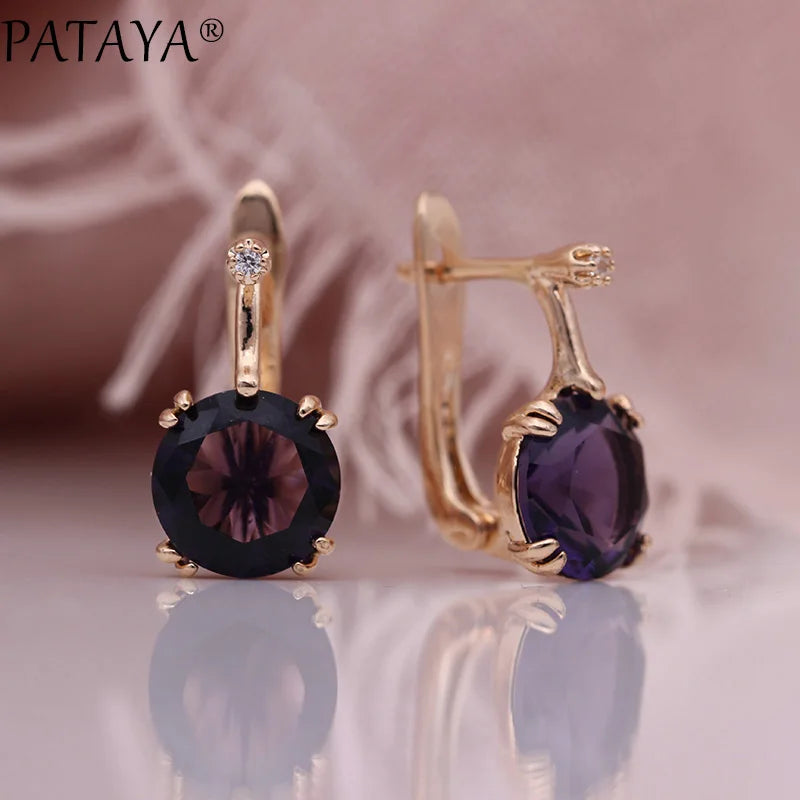 Blue Cubic Zirconia Drop Earrings