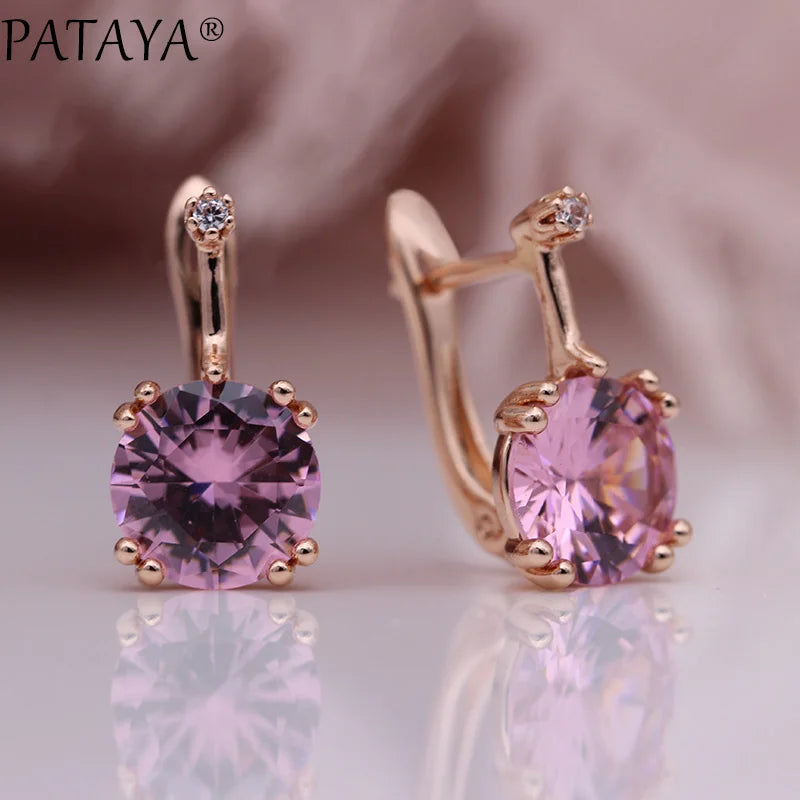 Blue Cubic Zirconia Drop Earrings