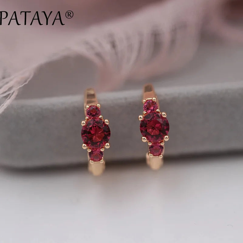 Green Cubic Zirconia Drop Earrings