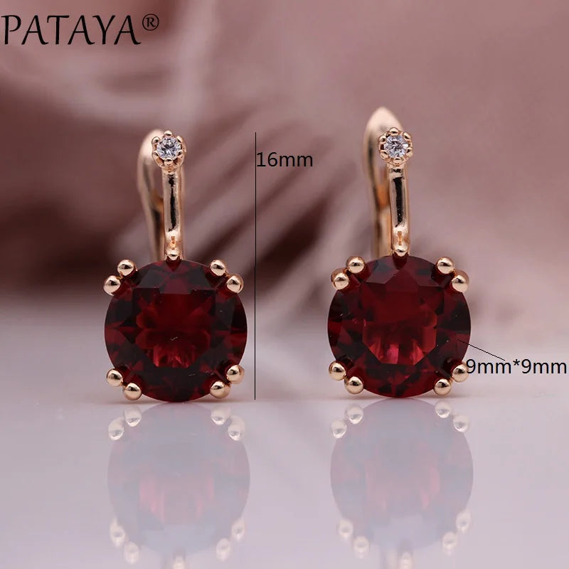 Blue Cubic Zirconia Drop Earrings