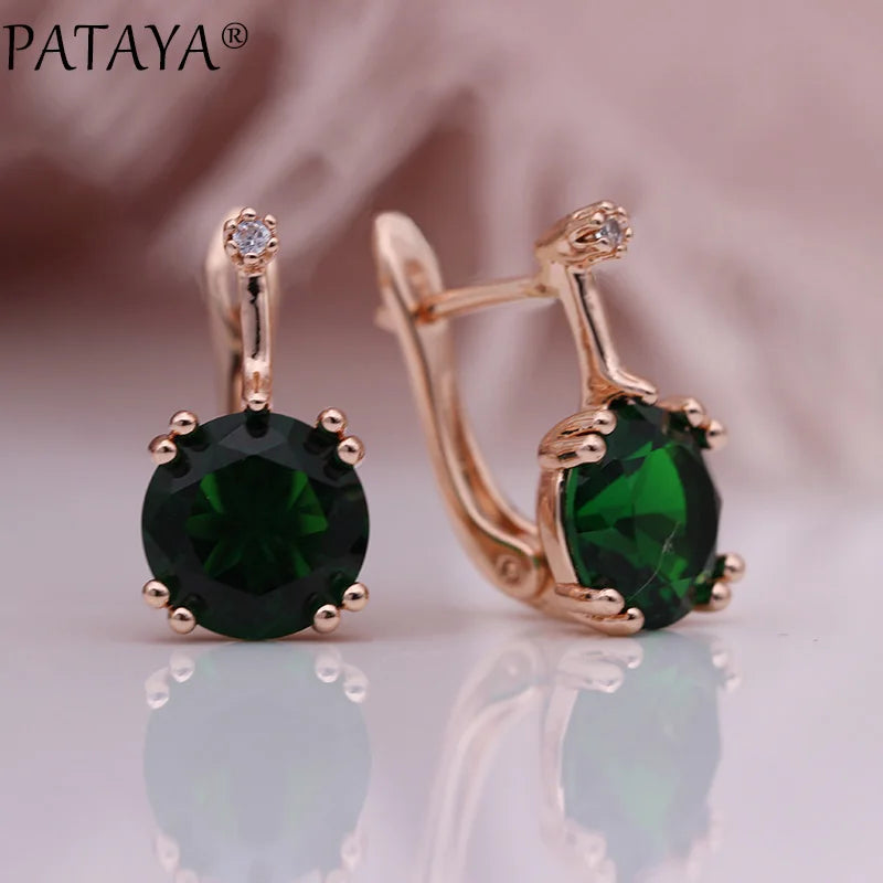 Blue Cubic Zirconia Drop Earrings