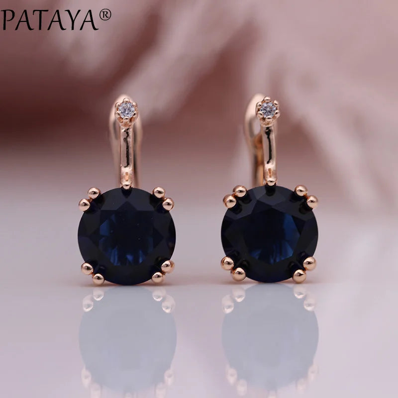 Blue Cubic Zirconia Drop Earrings