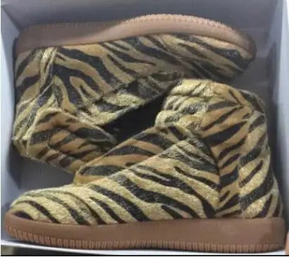 Textured Snakeskin Slip On Sneakers