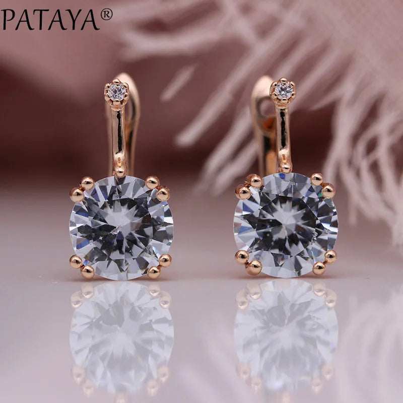 Blue Cubic Zirconia Drop Earrings