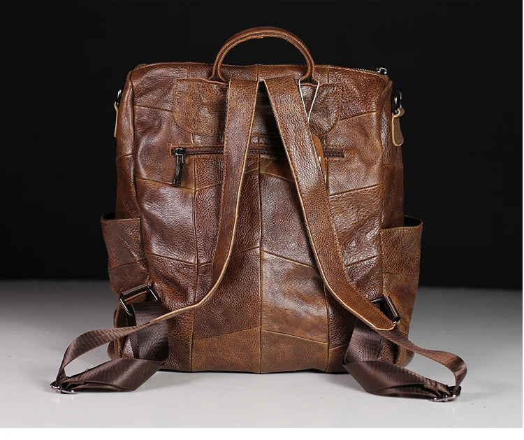 Genuine Leather Everyday Travel Backpack For Women