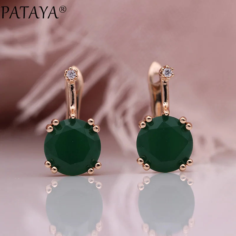 Blue Cubic Zirconia Drop Earrings