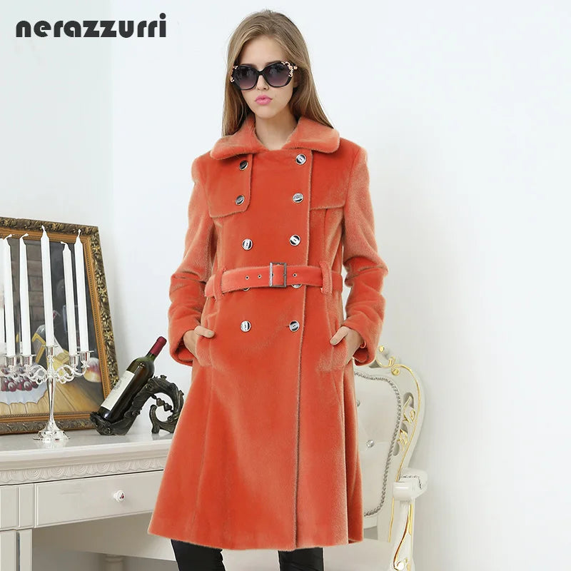 Classic Slim Fit Double Breasted Trench Coat For Women
