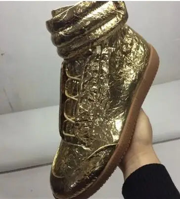 Textured Snakeskin Slip On Sneakers