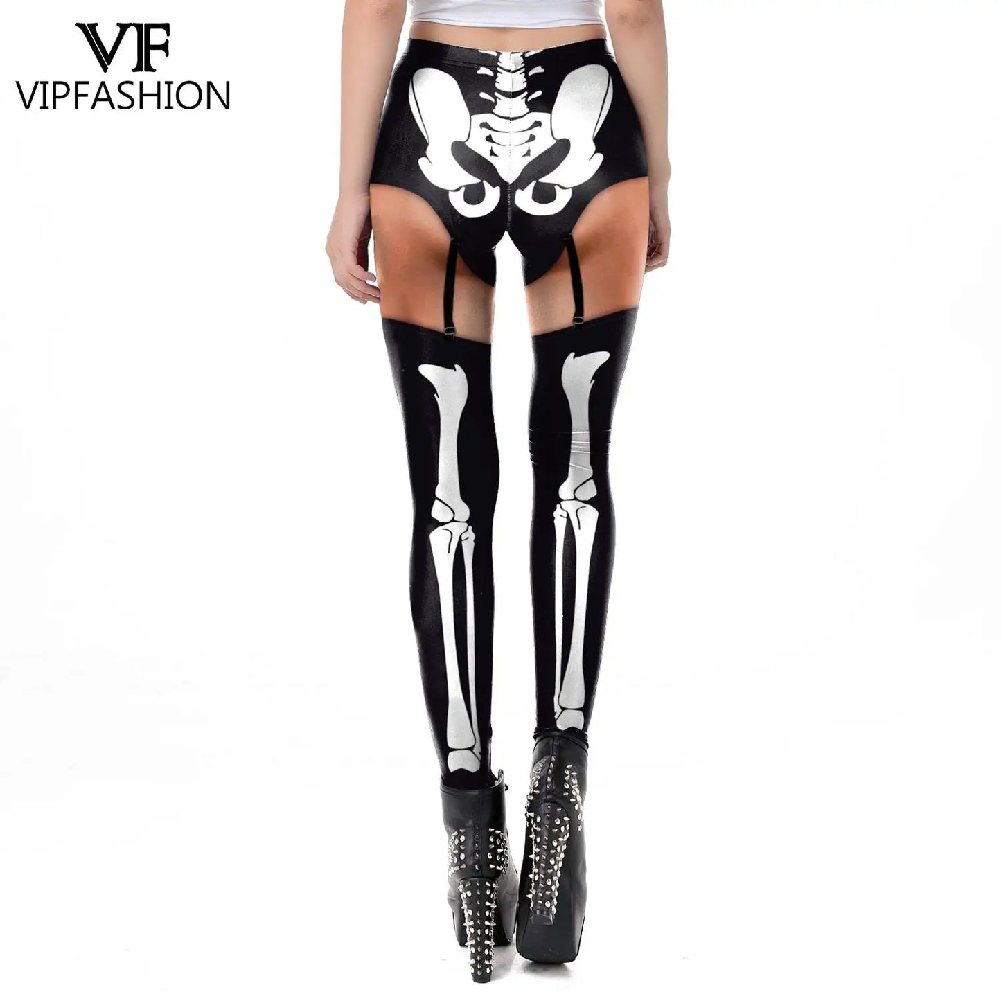 Three Dimensional Skeleton Cosplay Leggings for Women
