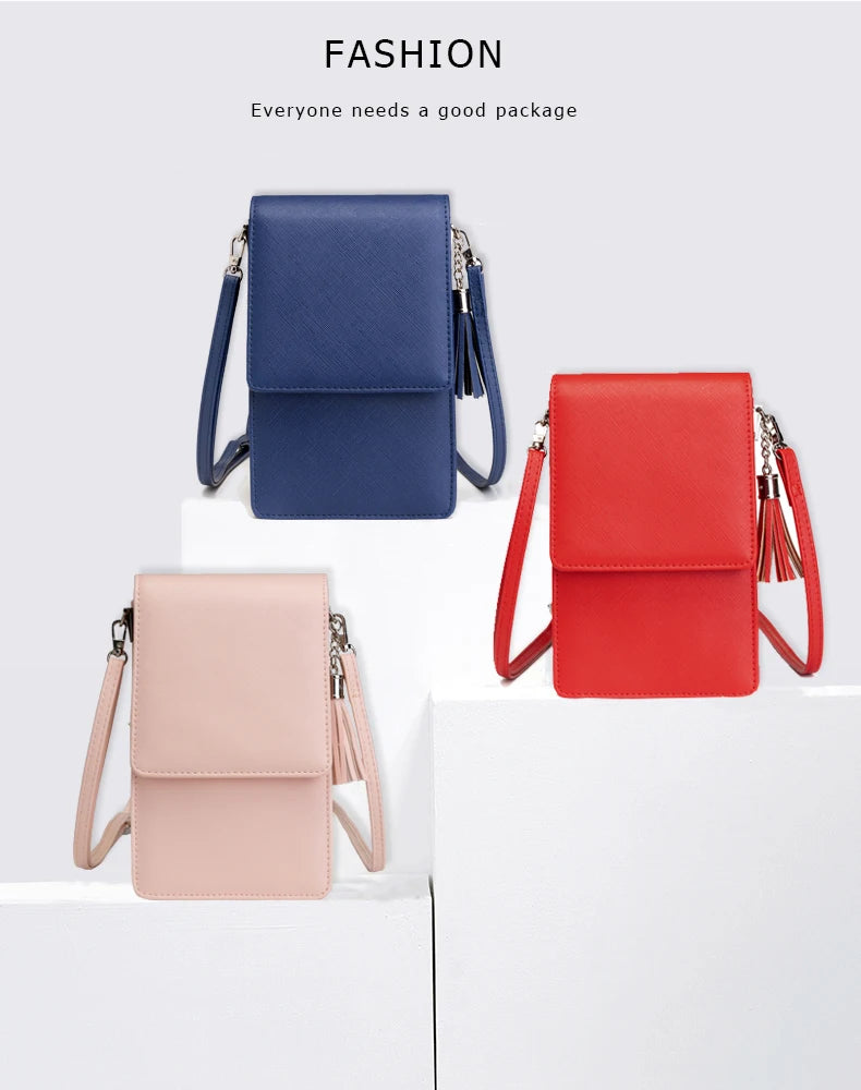 Colorful Phone Bag With Card Holder For Women Daily Use